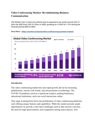 Video Conferencing Market_ Revolutionizing Business Communication