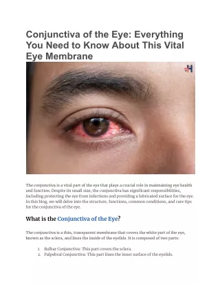 Conjunctiva of the Eye_ Everything You Need to Know About This Vital Eye Membrane