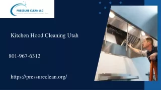 Top Kitchen Hood Cleaning Services In Utah - Pressure Clean, LLC