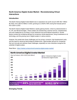 North America Digital Avatar Market: Innovating the Virtual Identity Ecosystem