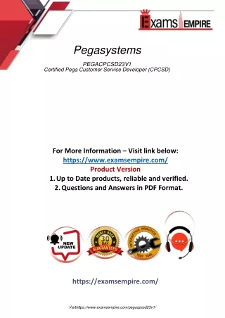 PEGACPCSD23V1 Demo: Prepare for Your Certification with Confidence