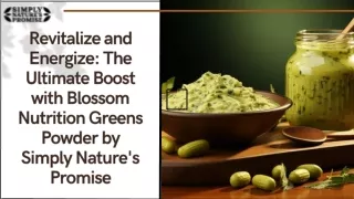 Energize Your Day with Blossom Nutrition Greens Powder