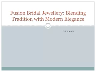 Fusion Bridal Jewellery