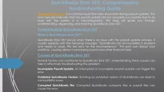 Resolving QuickBooks Error 557