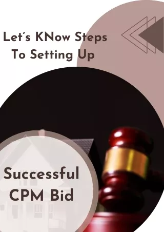 Let’s KNow Steps To Setting Up Successful CPM Bid