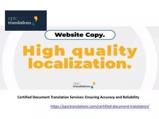 Certified Document Translation Services Ensuring Accuracy and Reliability