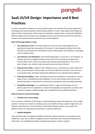 SaaS UI/UX Design: Importance and 8 Best Practices for Optimizing User Experienc