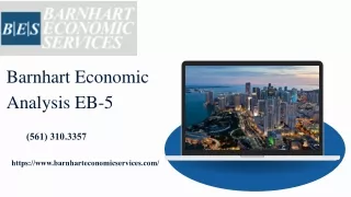 Expert EB-5 Economic Analysis | Barnhart Economic Services