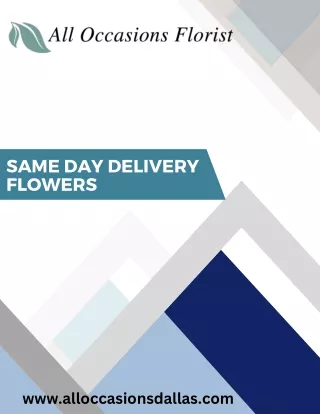 Get Same Day Delivery Flowers for Every Occasion in Texas