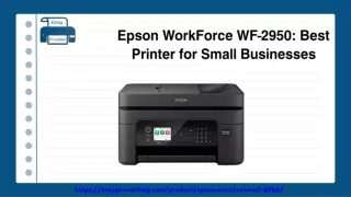 Epson WorkForce WF-2950 Best Printer for Small Businesses