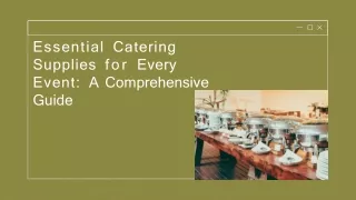 Buy best Catering Supplies online