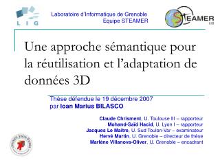 Une approche sémantique pour la réutilisation et l’adaptation de données 3D