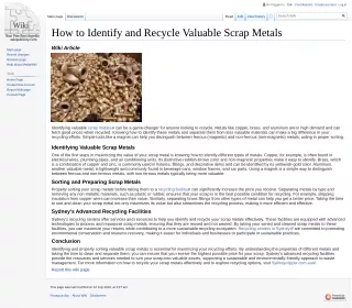 How to Identify and Recycle Valuable Scrap Metals