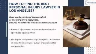 How Do You Find The Best Personal Injury Lawyer in Los Angeles?