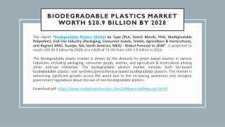 Biodegradable Plastics Market worth $20