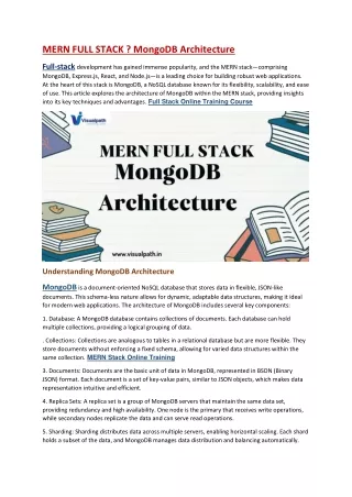 Full Stack Online Training Course | MERN STACK Training