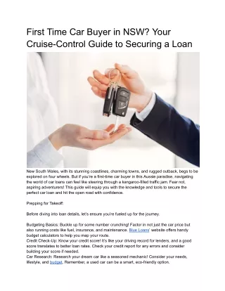 Truck Loan in Sydney