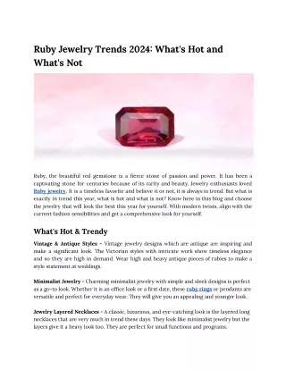 Ruby Jewelry Trends 2024_ What's Hot and What's Not