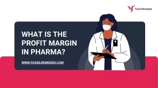 What is the profit margin in pharma?