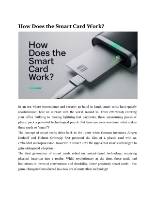 How Does the Smart Card Work?