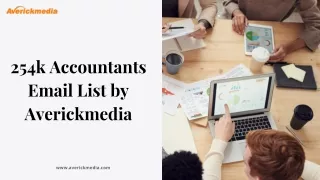 254k Accountants Email List by Averickmedia