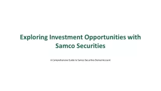 Samco Securities