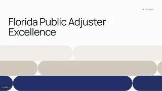 Florida Public Adjuster Excellence