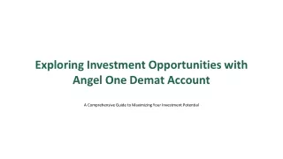 Angel One Demat Account