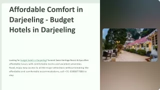 Value for Money: Budget Hotels in Darjeeling