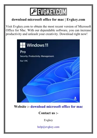 download microsoft office for mac   Evgkey.com