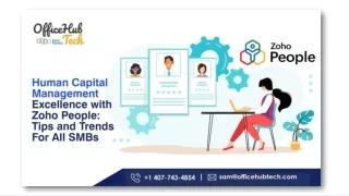 Human Capital Management Excellence with Zoho People Tips and Trends For All SMBs