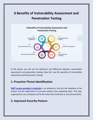 6 Benefits of Vulnerability Assessment and Penetration Testing