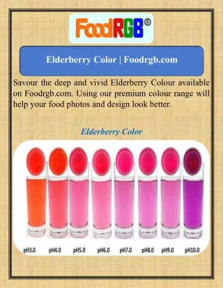 Elderberry Color   Foodrgb.com