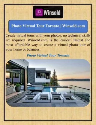 Photo Virtual Tour Toronto  Winsold.com