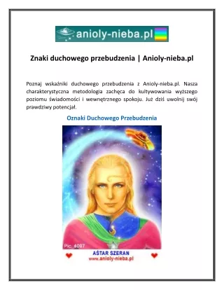 Znaki duchowego przebudzenia Anioly-nieba