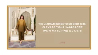 The Ultimate Guide To Co Ords Sets: Elevate Your Wardrobe With Matching Outfits