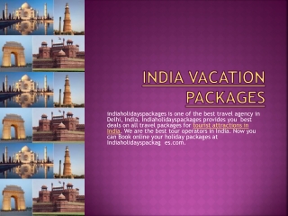 india vacation packages