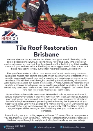 Tile Roof Restoration Brisbane--Brisco Roofing (3)