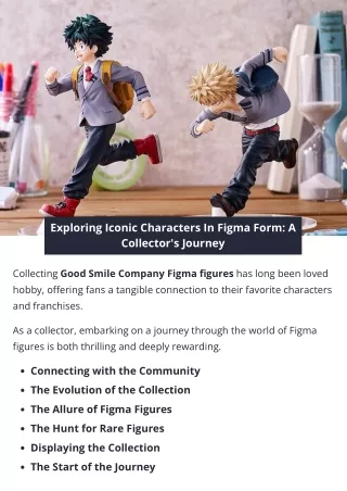 Exploring Iconic Characters In Figma Form A Collector's Journey