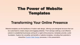 Transform Your Website Step-by-Step Guide to Customizing Design Templates