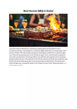 best korean bbq in dubai