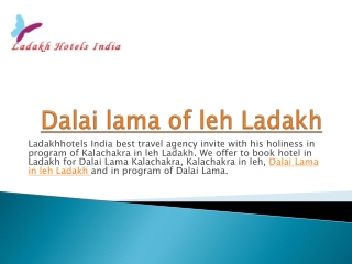dalai lama of leh ladakh