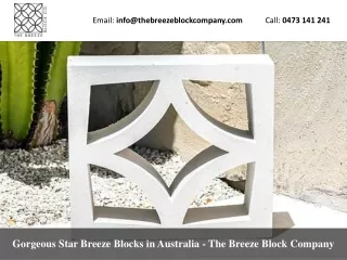 Gorgeous Star Breeze Blocks in Australia - The Breeze Block Company