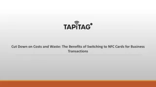 Cut Down on Costs and Waste: The Benefits of Switching to NFC Cards for Business