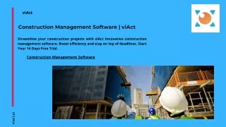 Construction Management Software | viAct