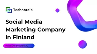 Social Media Marketing Company in Finland