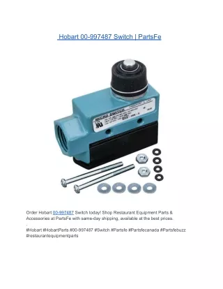Hobart 00-997487 Switch | PartsFe