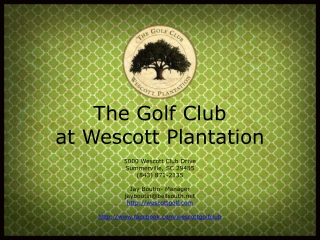 Charleston SC Public Golf Courses