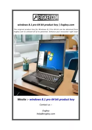 windows 8.1 pro 64 bit product key  Evgkey.com