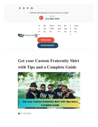 Get your Custom Fraternity Shirt with Tips and a Complete Guide